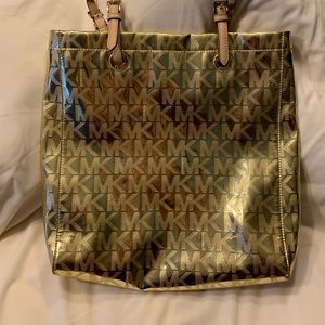 Michael Kors Gold Tote Bag